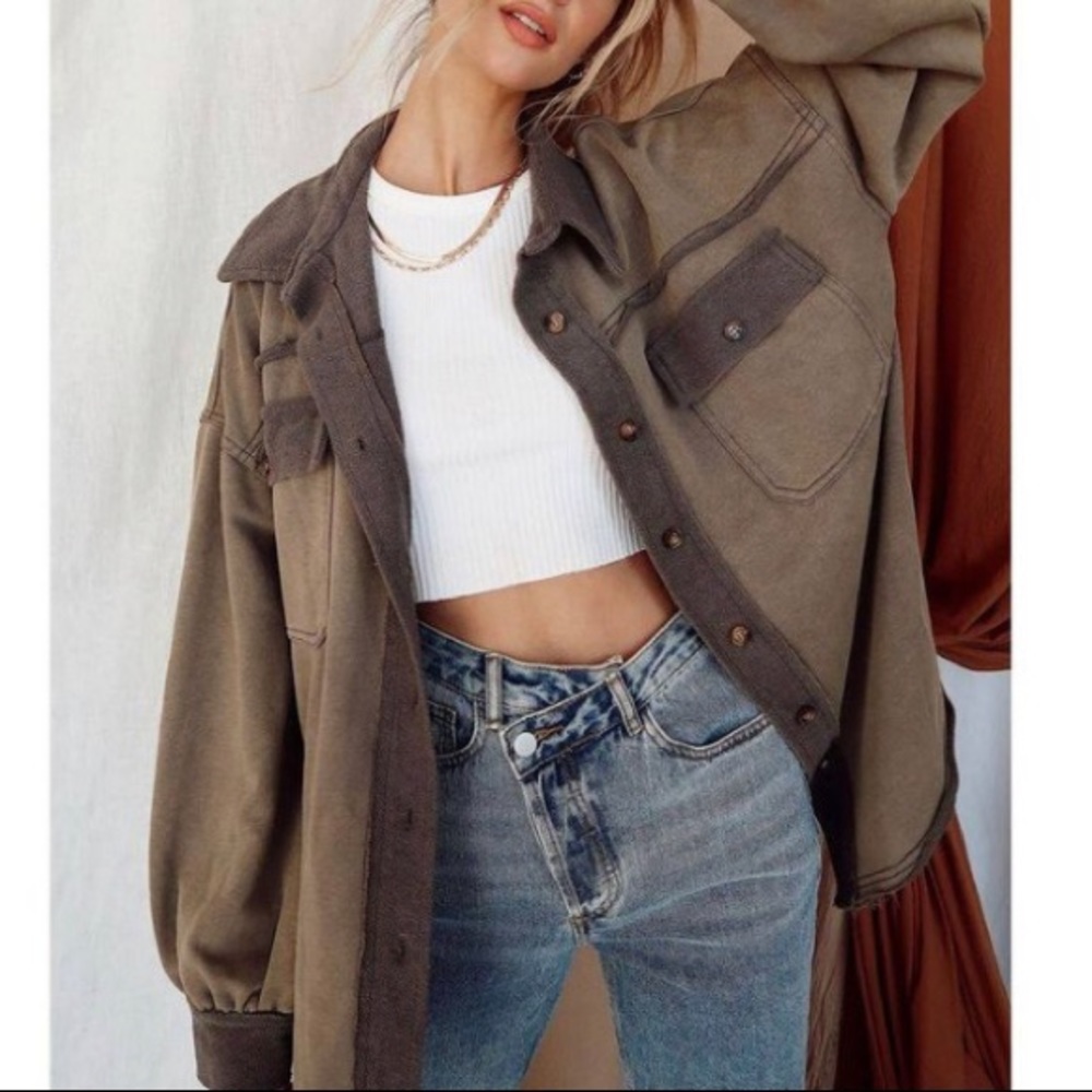 12th Tribe Two-Tone Brown Jacket